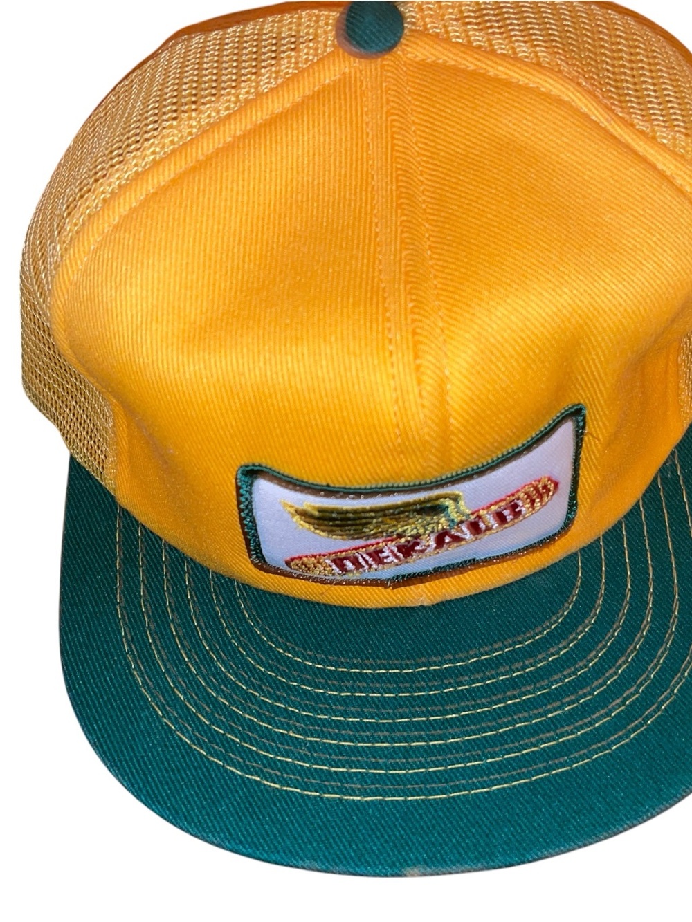 Vintage DeKalb Seed Corn K Brand USA Mesh Trucker Hat Snapback - Picture 8 of 16